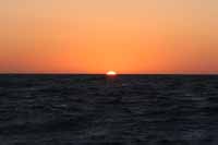 Our last sunset at sea